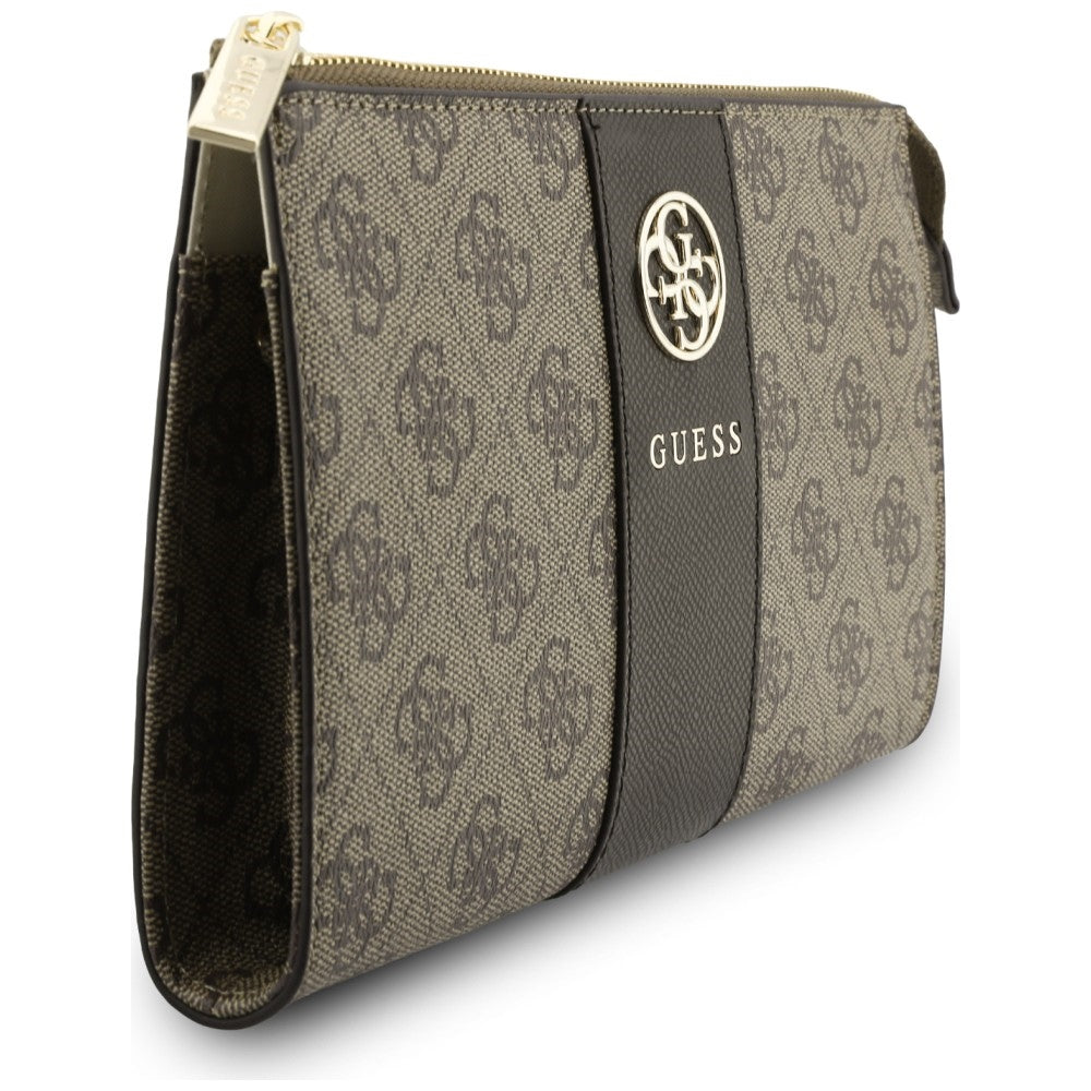 Univerzalna torbica za mobitel, Guess, 4G Round Classic Logo Stripe, smeđa
