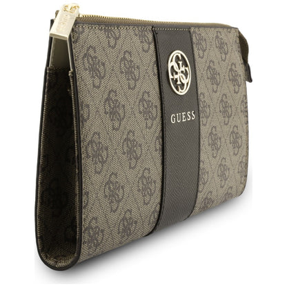 Univerzalna torbica za mobitel, Guess, 4G Round Classic Logo Stripe, smeđa