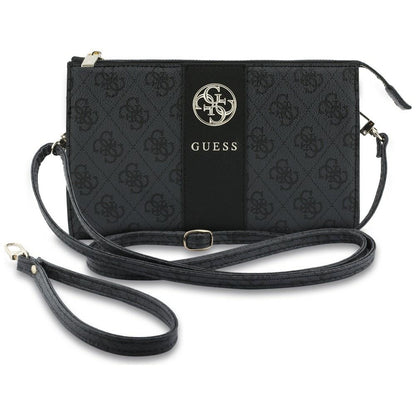 Univerzalna torbica za mobitel, Guess, 4G Round Classic Logo Stripe, crna