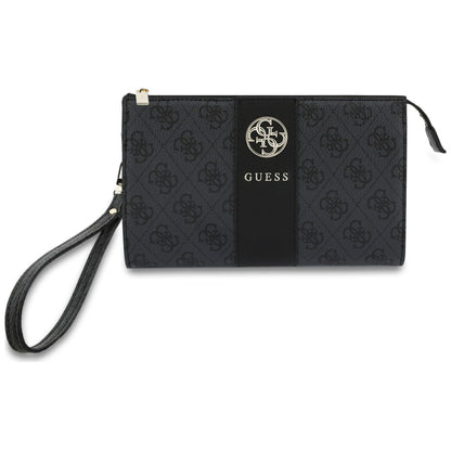 Univerzalna torbica za mobitel, Guess, 4G Round Classic Logo Stripe, crna