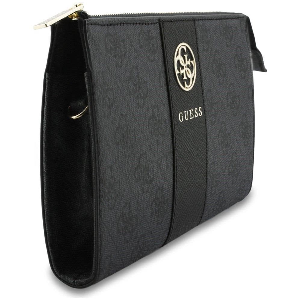 Univerzalna torbica za mobitel, Guess, 4G Round Classic Logo Stripe, crna