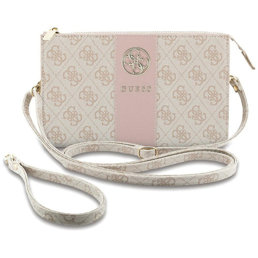 Univerzalna torbica za telefon, Guess, 4G Round Classic Logo Stripe, ružičasta