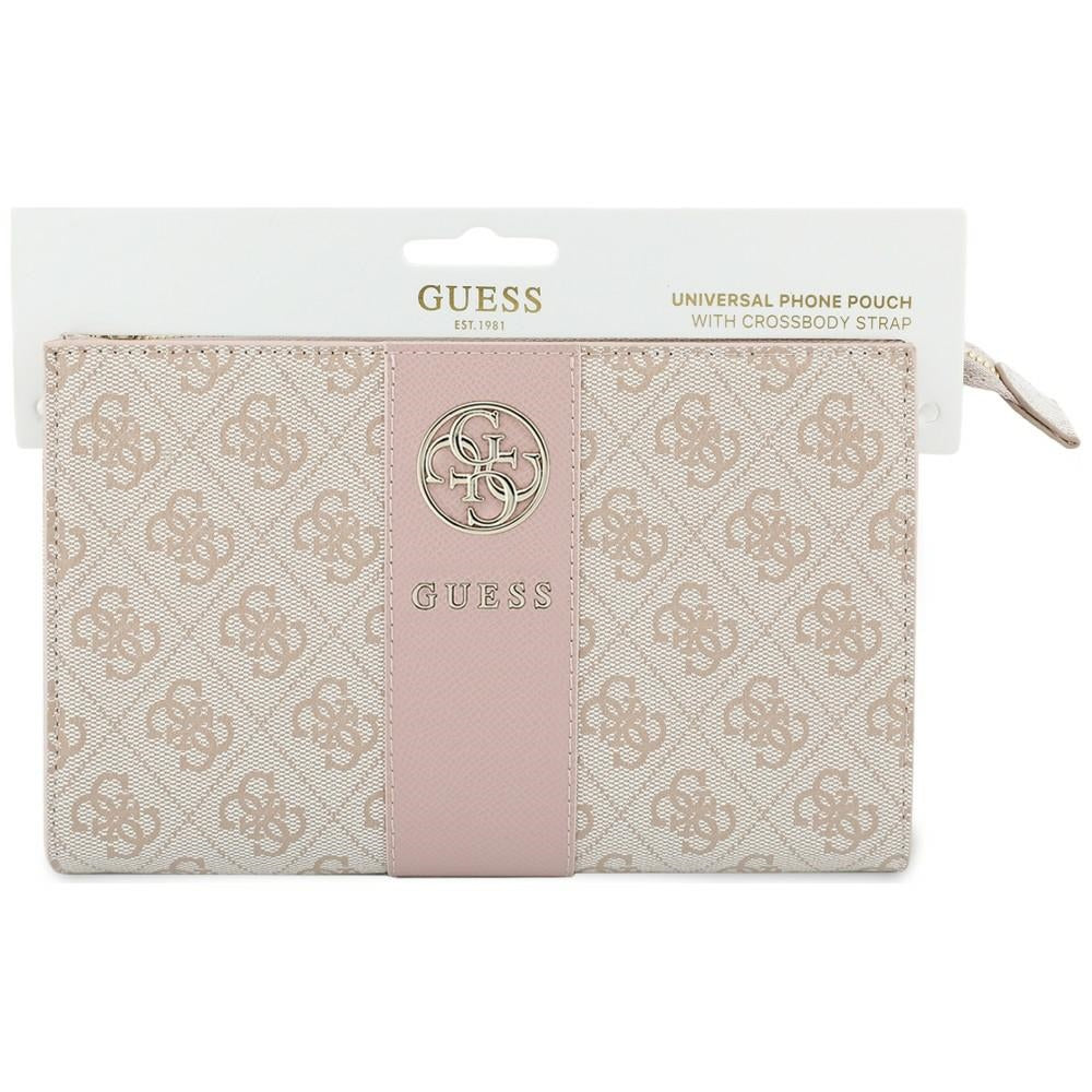 Univerzalna torbica za telefon, Guess, 4G Round Classic Logo Stripe, ružičasta