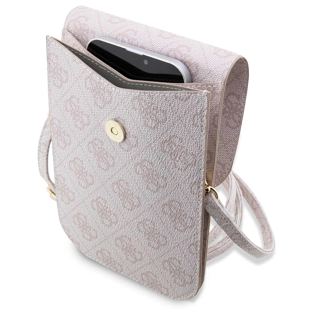 Univerzalna torbica za telefon, Guess, 4G Stripes, Roza