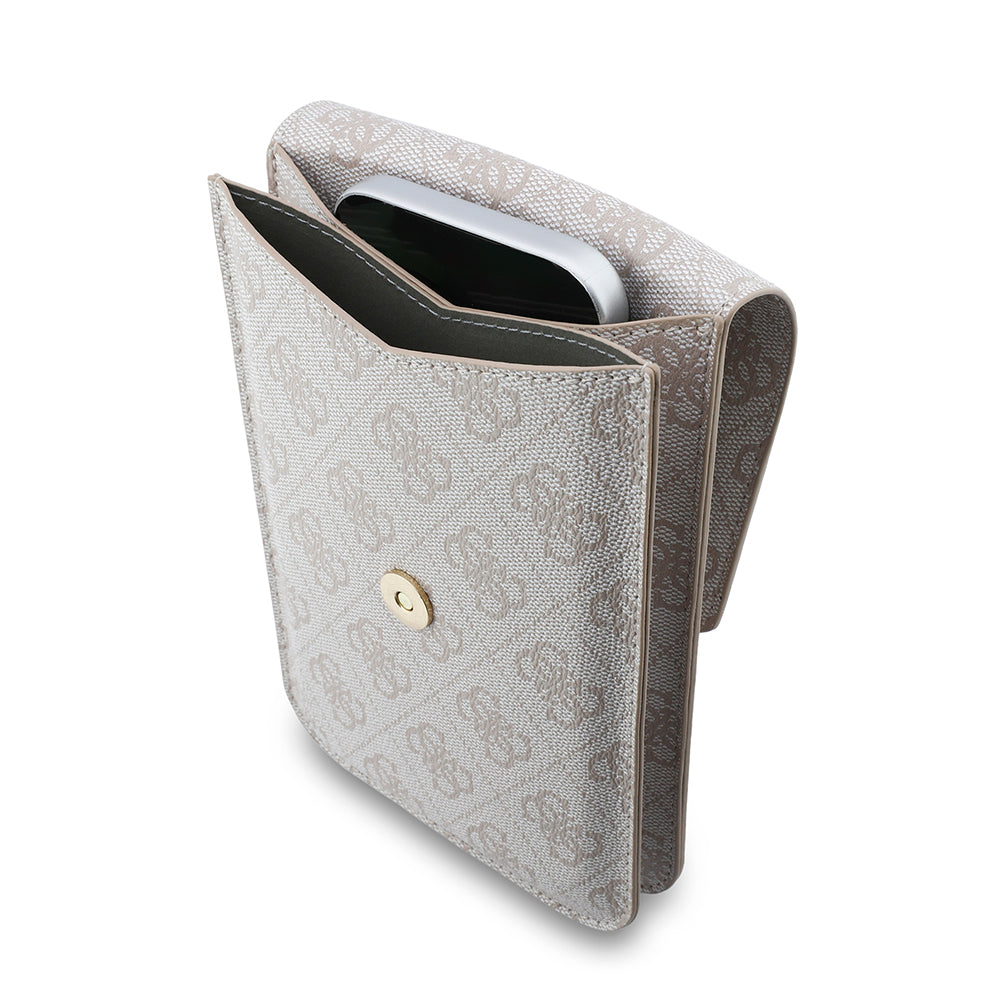 Univerzalna torbica za telefon, Guess, Fliptok Triangle 4G, Roza