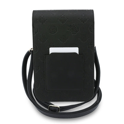 Univerzalna torbica za telefon, Guess, Grained Peony, Crna