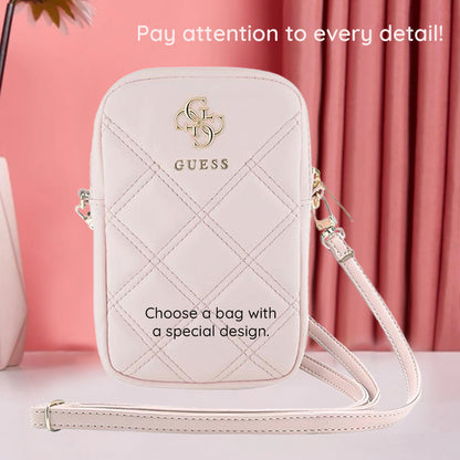 Univerzalna torba za telefon, Guess, Quilted 4G, Crna