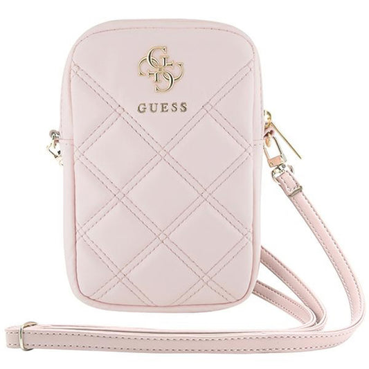 Univerzalna torba za telefon, Guess, Quilted 4G, Roza
