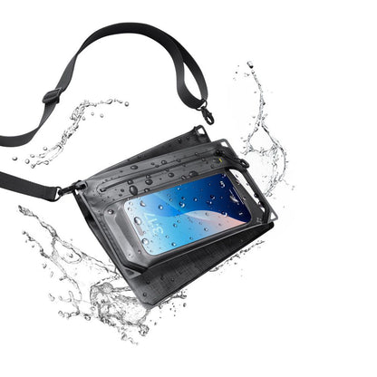Univerzalna vodootporna torba i futrola Spigen Crossbag, crna AMP09746