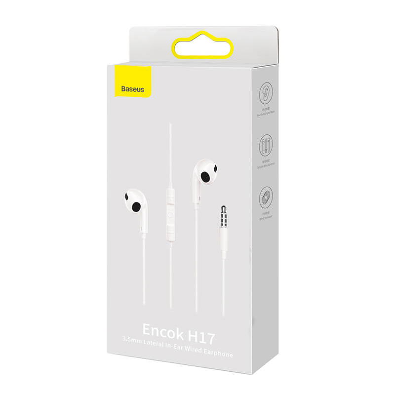 Handsfree 3.5mm Baseus Encok H17, Bijeli NGCR020002