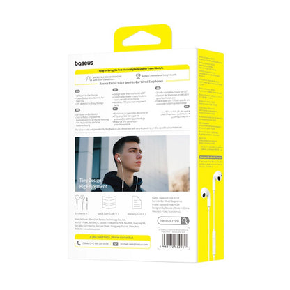 Handsfree 3.5mm Baseus Encok HZ19, Bijeli A00182301213-00