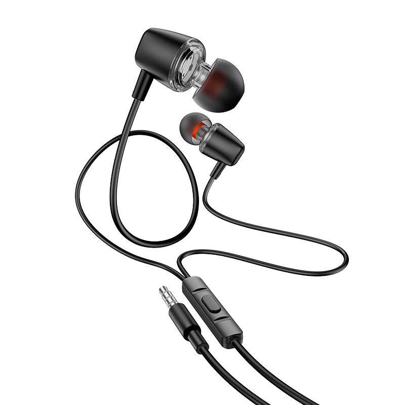 Slušalice s mikrofonom 3,5 mm HOCO M107, crne