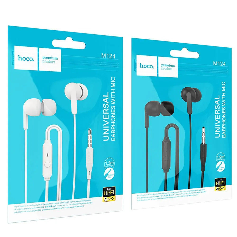 Handsfree 3.5mm HOCO M124, Crna