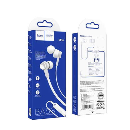 Handsfree 3.5mm HOCO M86, Bijeli