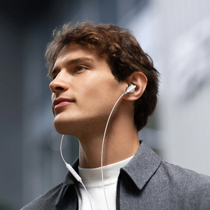 Handsfree 3.5mm Joyroom JR-EW01, Bijeli