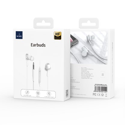 Handsfree 3.5mm WiWu EB310, Bijeli