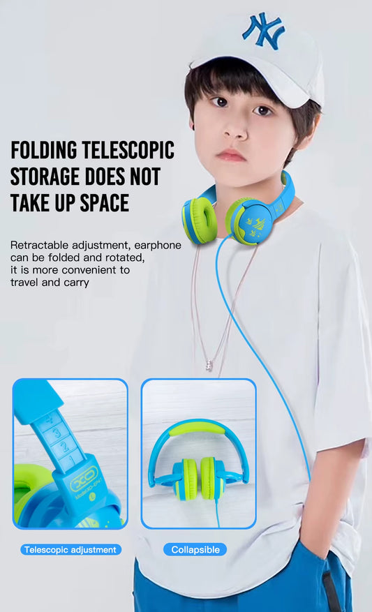 Slušalice 3.5mm XO Design EP47 Study Kids, Žute