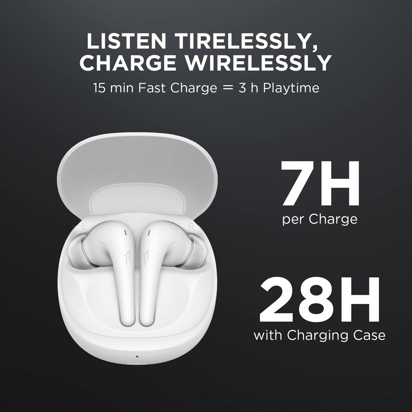 Handsfree Bluetooth 1More Aero ES903, TWS, ANC, Bijeli