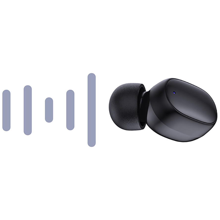 Handsfree Bluetooth 3MK FlowBuds, TWS, Crni