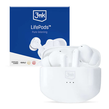 Handsfree Bluetooth 3MK LIFEPODS, TWS, ANC, Bijela