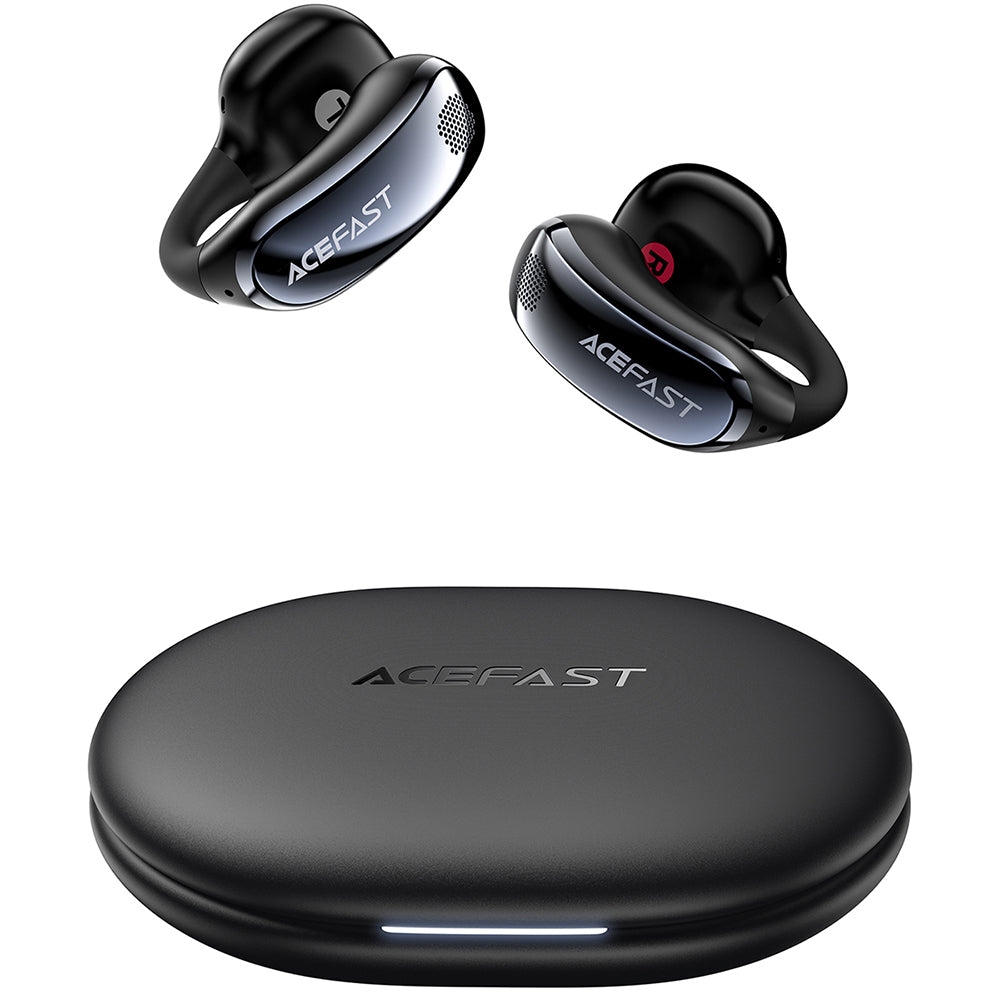 Handsfree Bluetooth Acefast Aceclip Pro, TWS, Crni
