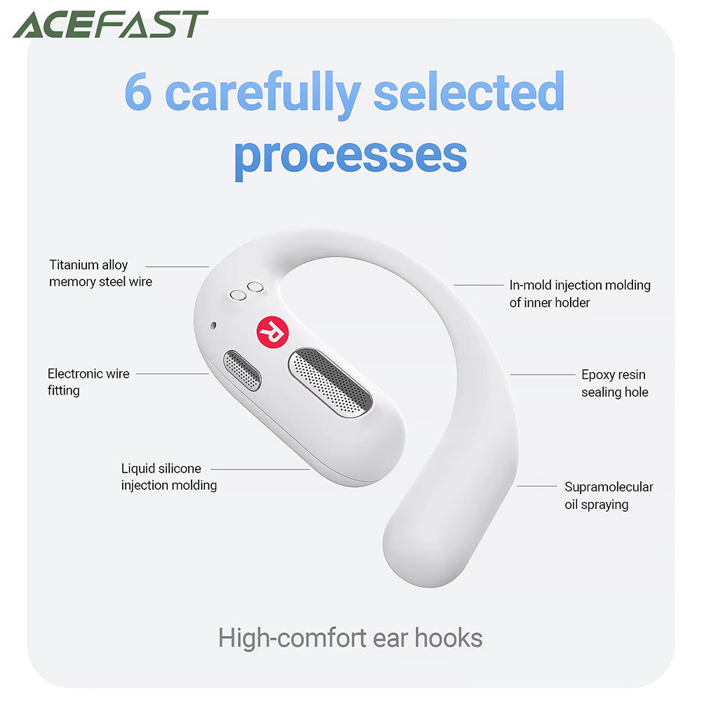 Handsfree Bluetooth Acefast FA002, TWS, Bijela