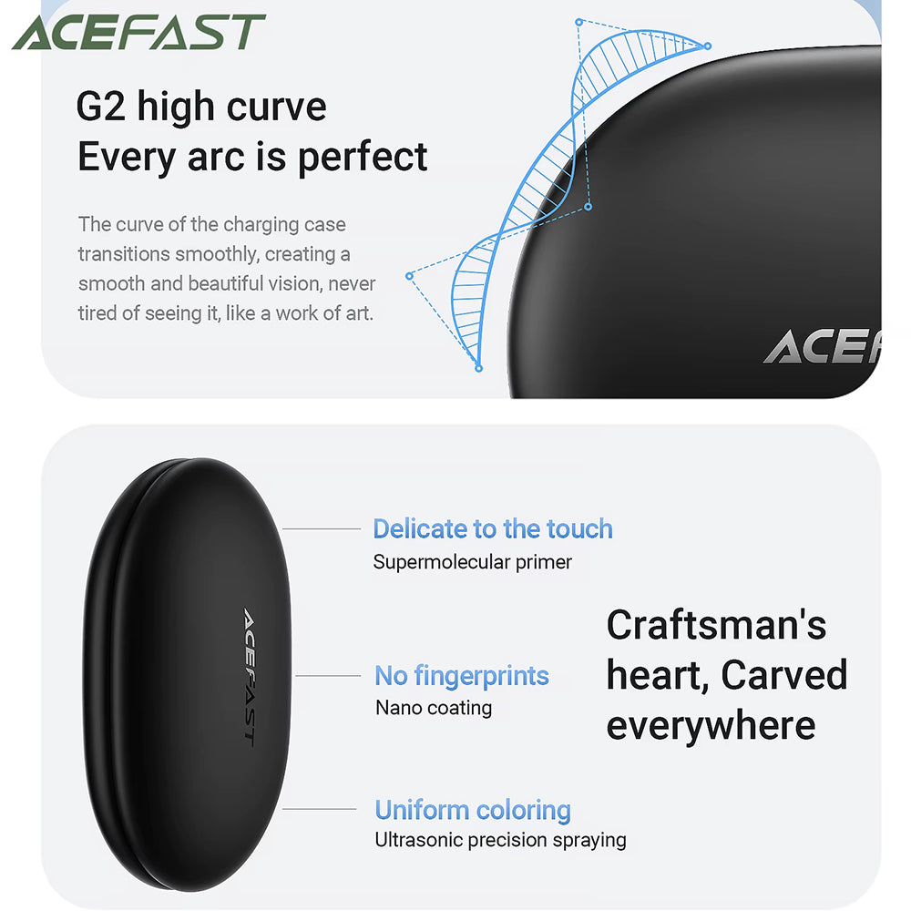 Handsfree Bluetooth Acefast FA002, TWS, Bijela