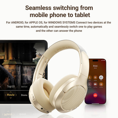 Handsfree Bluetooth Acefast H5, A2DP, ANC, Bijela