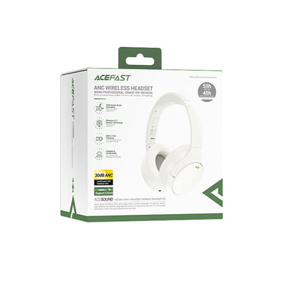 Handsfree Bluetooth Acefast H6, A2DP, ANC, Bijeli