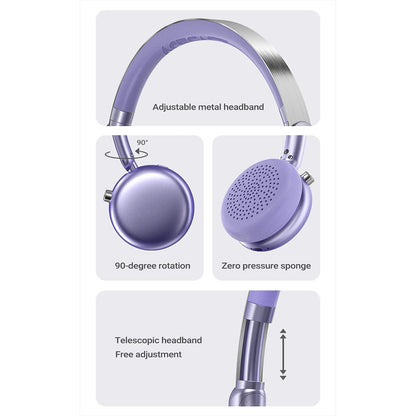 Handsfree Bluetooth Acefast H8, A2DP, ANC, Ljubičasta