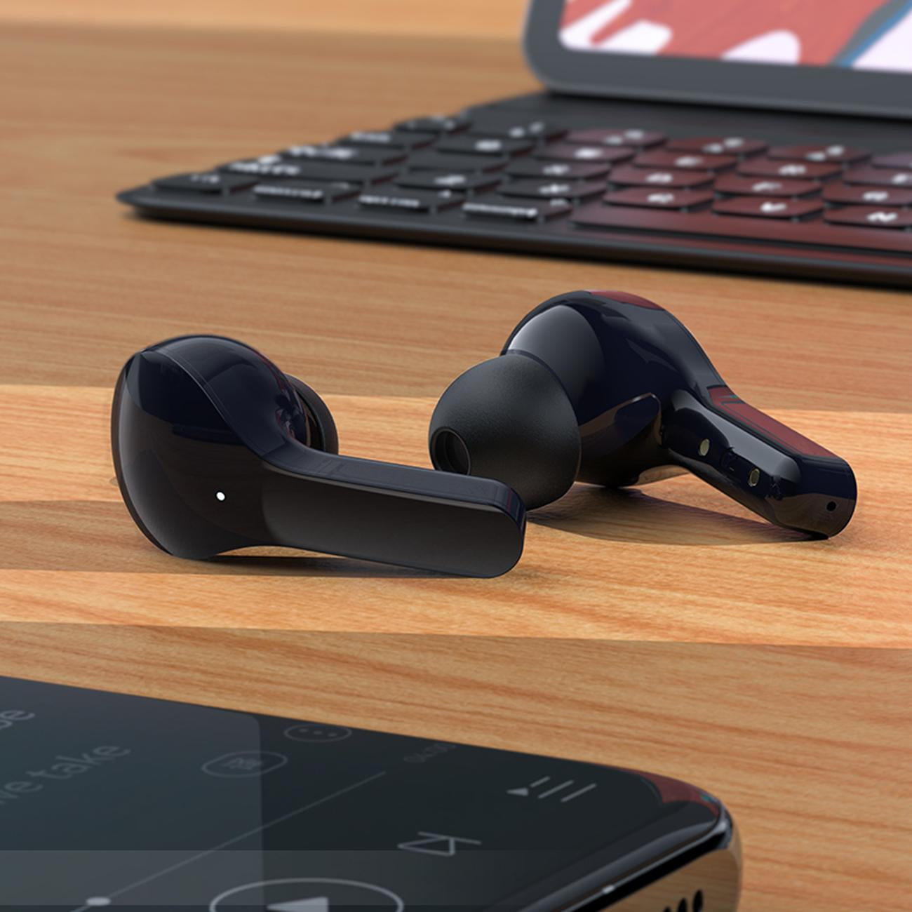 Handsfree Bluetooth Acefast T6, TWS, Mornar plava