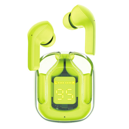 Handsfree Bluetooth Acefast T6, TWS, Zelena