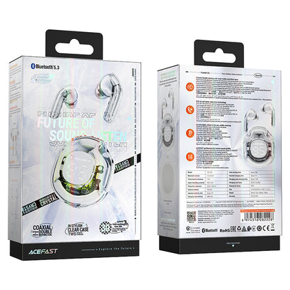 Handsfree Bluetooth Acefast T8, TWS, Bijela