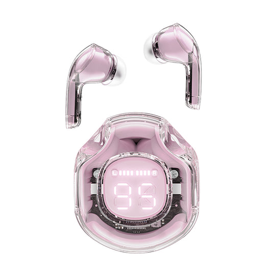 Handsfree Bluetooth Acefast T8, TWS, Ružičasta