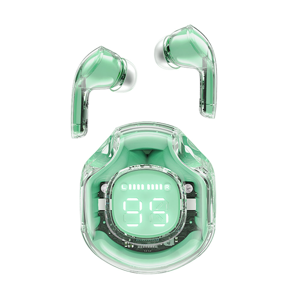 Handsfree Bluetooth Acefast T8, TWS, Zelena
