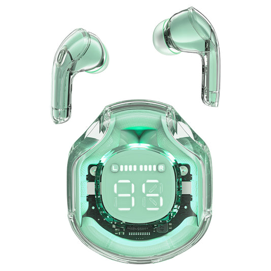Handsfree Bluetooth Acefast T8, TWS, Zelena