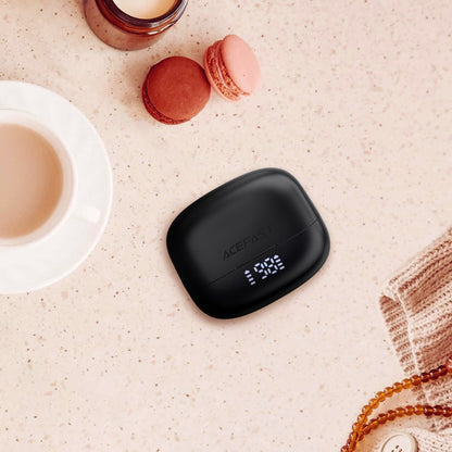 Handsfree Bluetooth Acefast W1, TWS, Crni