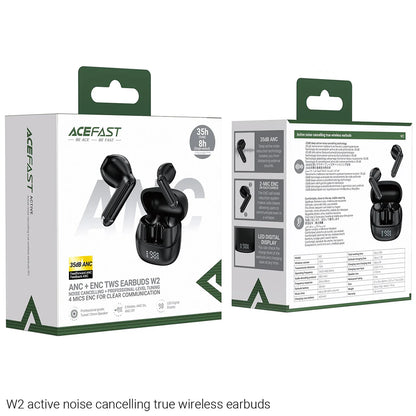 Handsfree Bluetooth Acefast W2, TWS, Crni