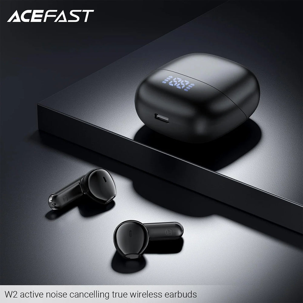 Handsfree Bluetooth Acefast W2, TWS, Crni