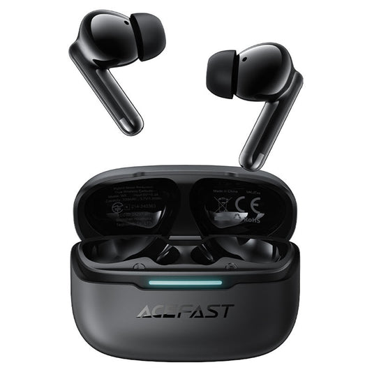Handsfree Bluetooth Acefast W5, TWS, ANC, Crni