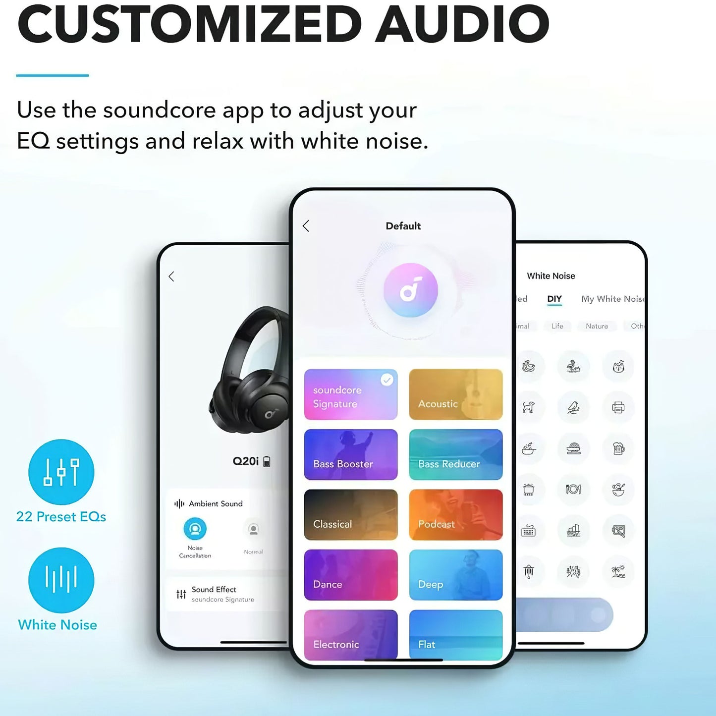 Handsfree Bluetooth Anker Soundcore Life Q20i, Multipoint, A2DP, ANC, Crni A3004G11