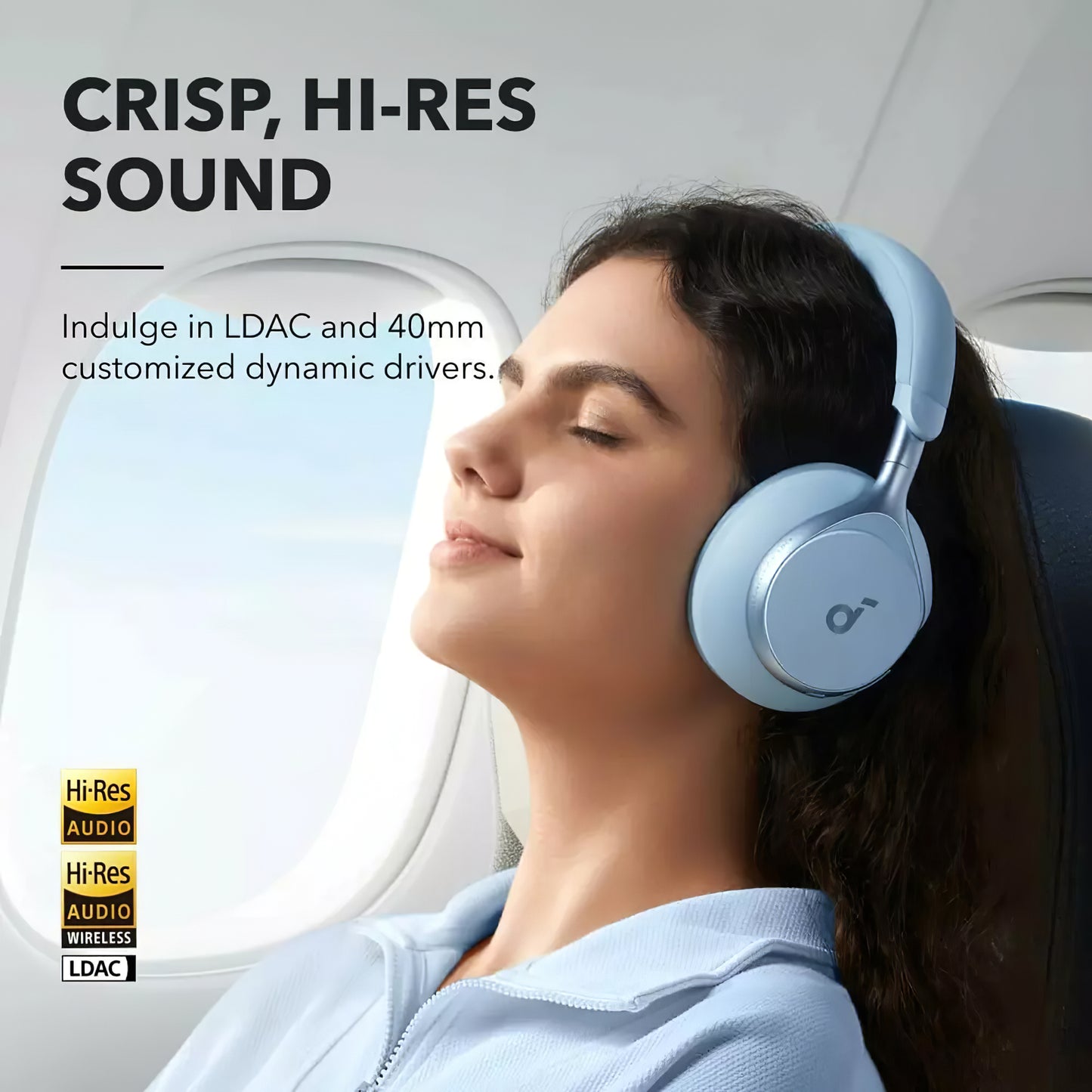 Handsfree Bluetooth Anker SoundCore Space On, Multipoint, A2DP, ANC, Plavi A3035G31