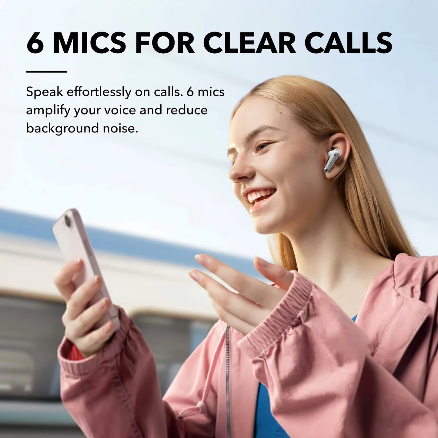 Handsfree Bluetooth Anker SoundCore Liberty 4 NC, TWS, ANC, MultiPoint, Bijeli A3947G21