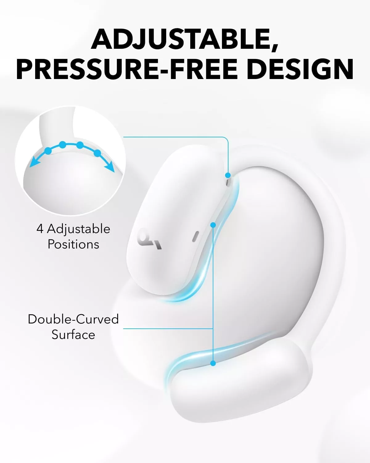 Handsfree Bluetooth Anker SoundCore AeroFit 2, TWS, Bijeli A3874G21
