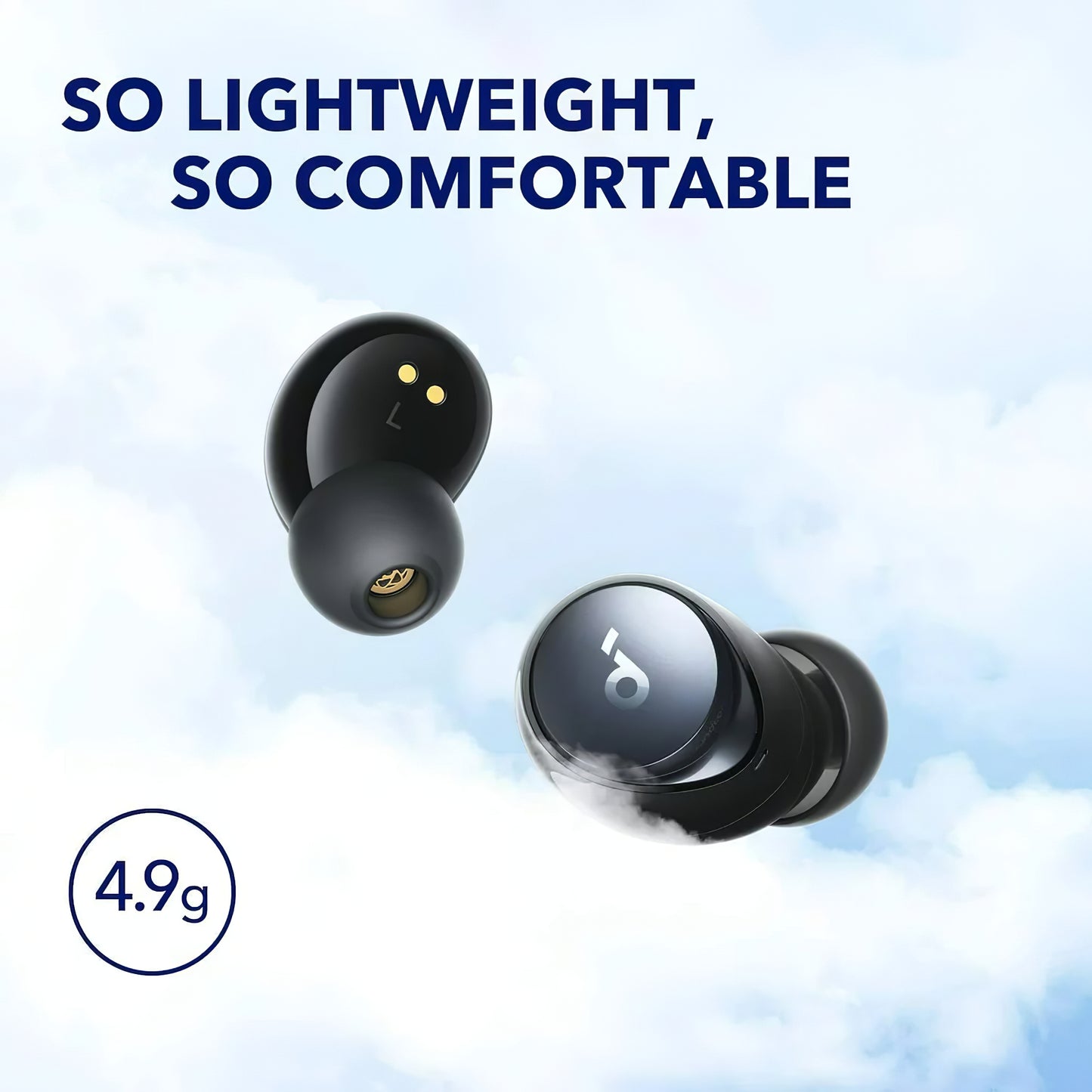 Handsfree Bluetooth Anker SoundCore Space A40, TWS, MultiPoint, Crni A3936G11