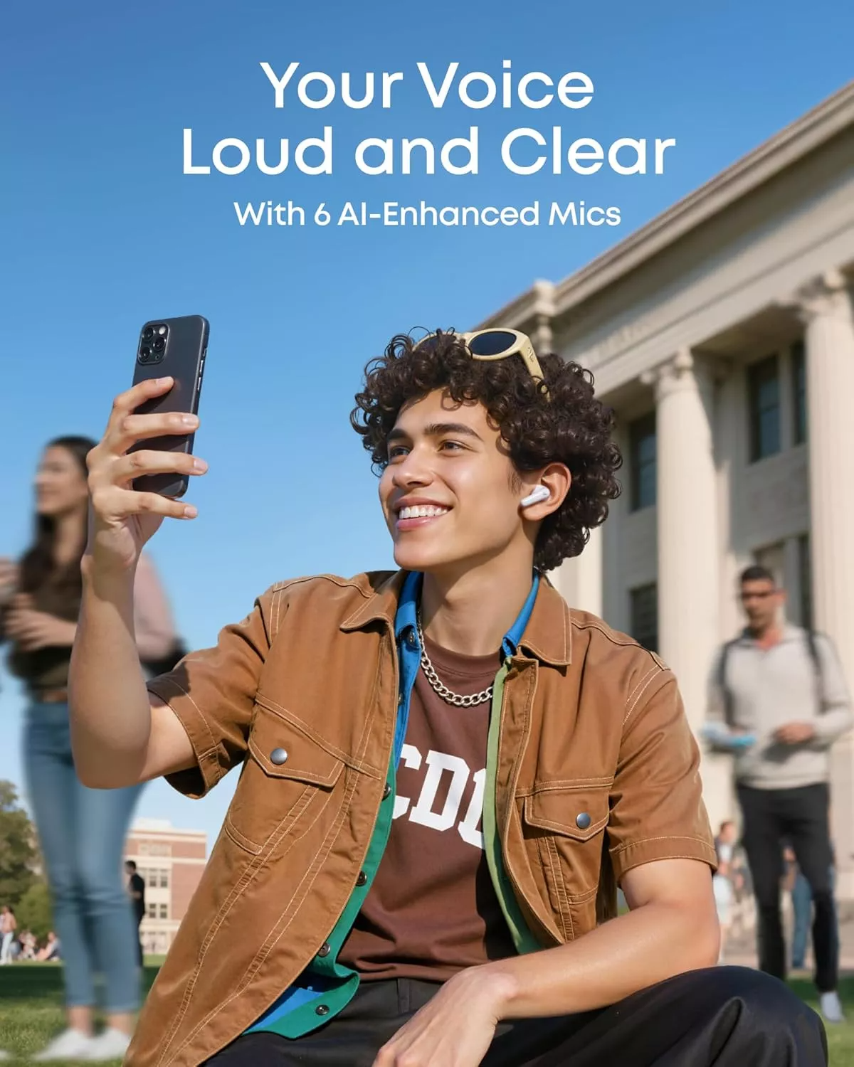 Handsfree Bluetooth Anker SoundCore R60i, TWS, ANC, Bijela D1202G21