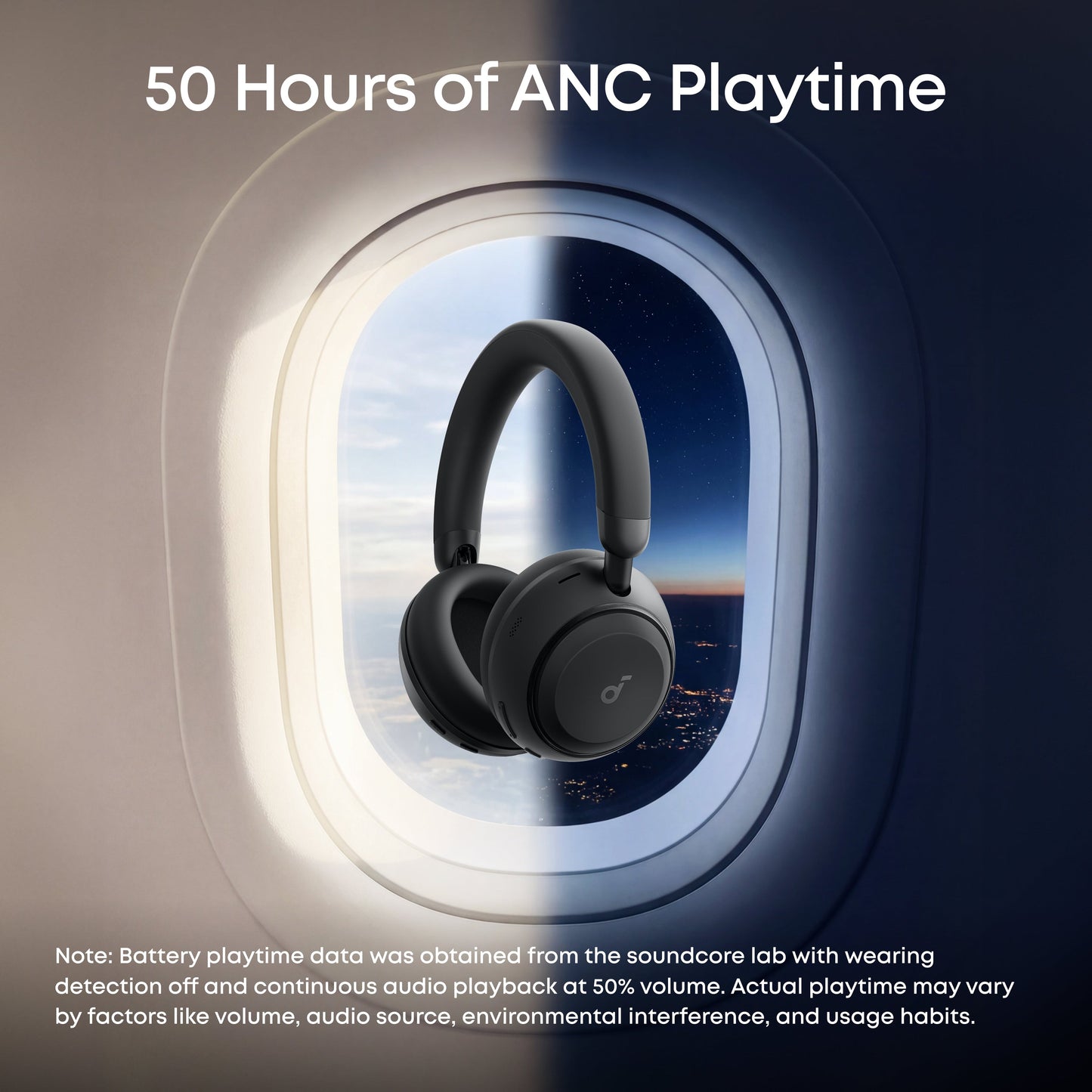 Handsfree Bluetooth Anker SoundCore Space 2, A2DP, ANC, Crna D1402G11