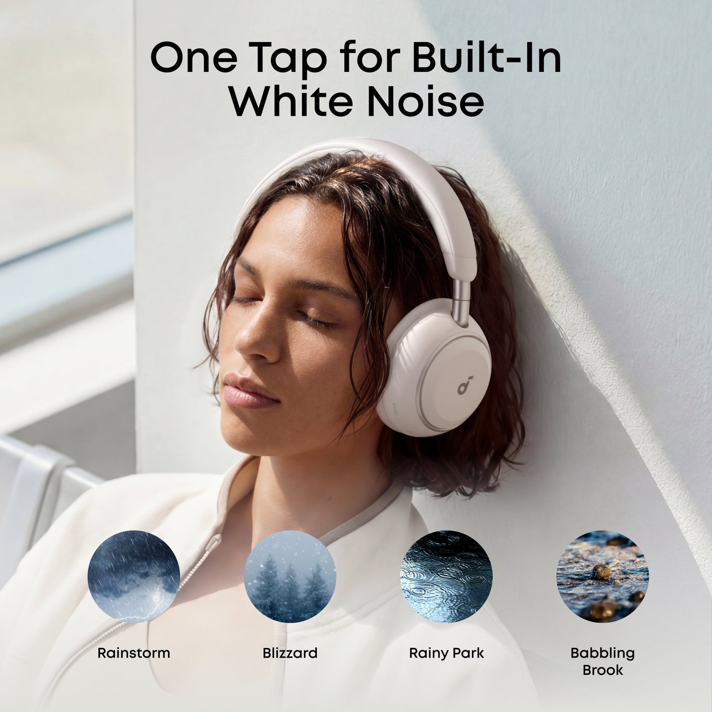 Handsfree Bluetooth Anker SoundCore Space 2, A2DP, ANC, Bijela D1402G21