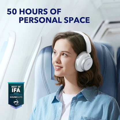 Handsfree Bluetooth Anker SoundCore Space Q45, Multipoint, A2DP, ANC, Bijeli A3040G21
