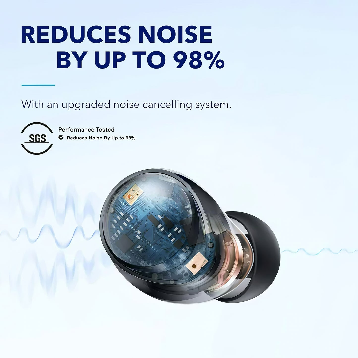 Handsfree Bluetooth Anker SoundCore Space A40, TWS, MultiPoint, Crni A3936G11